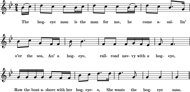 The Hog-Eye Man sheet music for Treble Clef Instrument ...