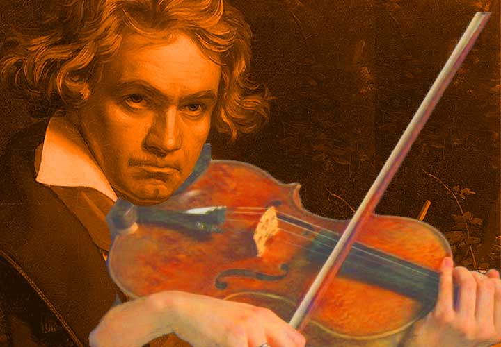 Beethoven playing the Viola