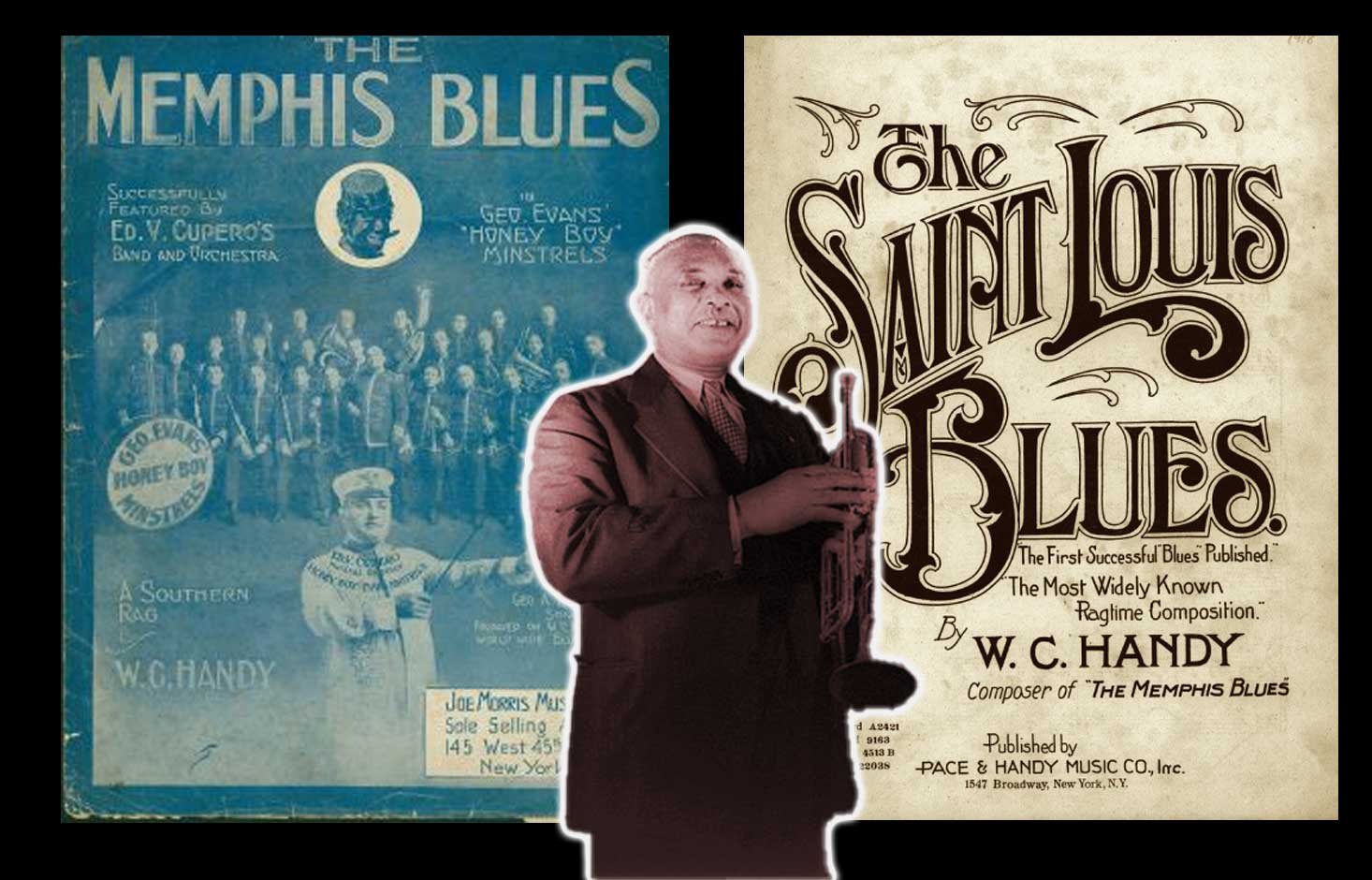 W.C. Handy, composer of Memphis and St.Louis Blues