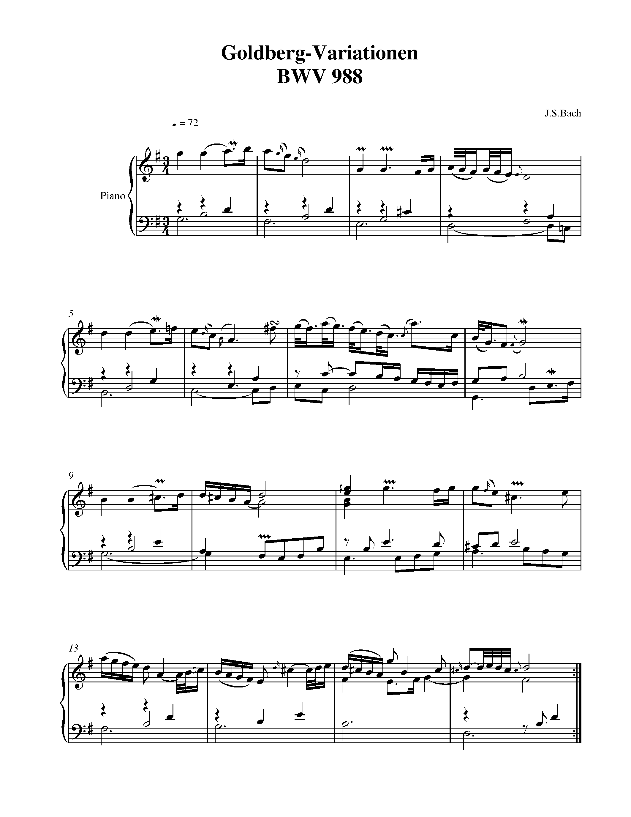 Bach  Goldberg Varitions BWV 988 - Complet...