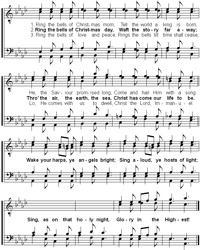 Ring the Bells sheet music for Piano - 8notes.com
