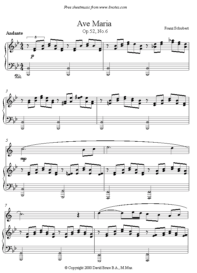 Schubert - Ave Maria sheet music for Clarinet Schubert - Ave Maria sheet music for Clarinet
