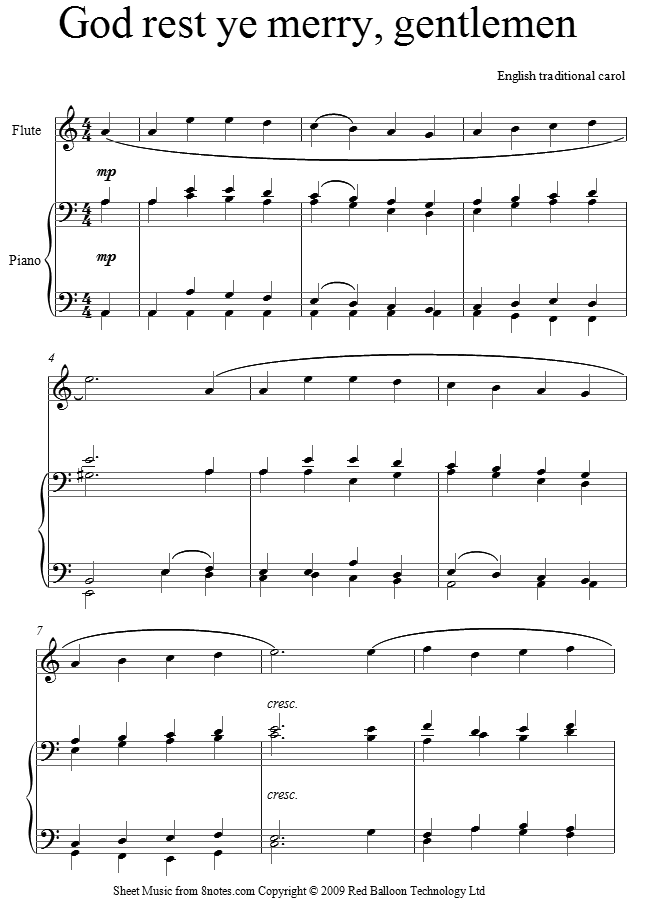 god rest you merry gentlemen sheet music for flute christmas time is here sheet music free