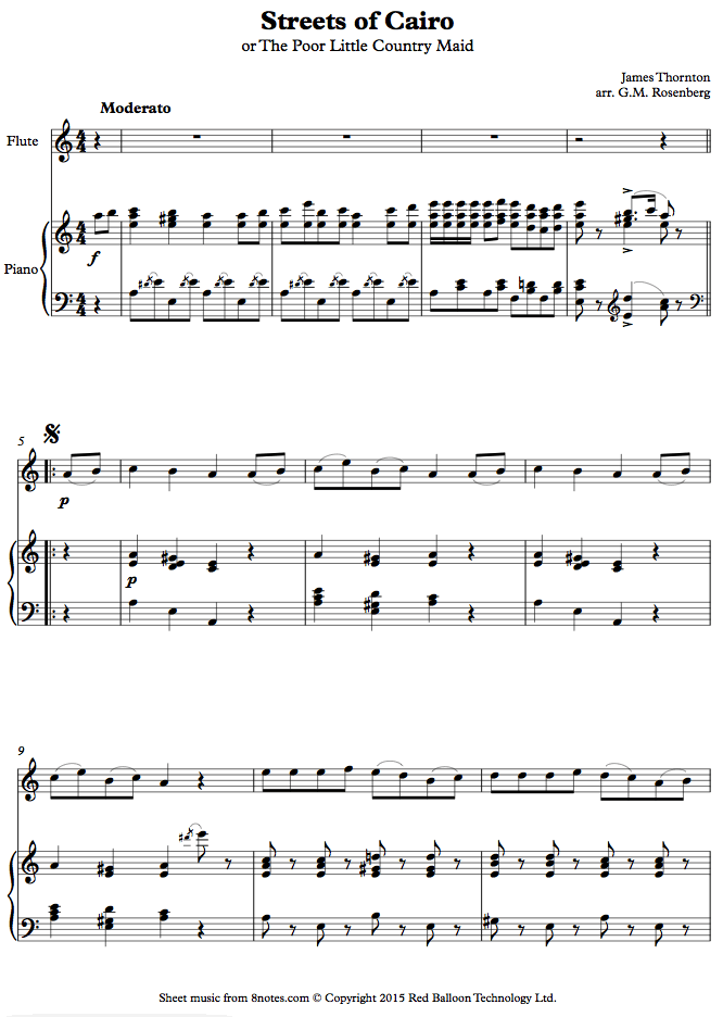 James Thornton Streets of Cairo (or The Poor Little Country Maid