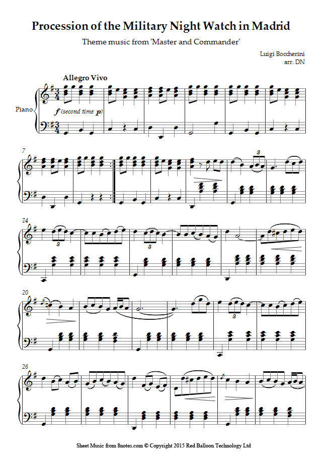 master and commander boccherini mp3 download master and commander violin and cello duet sheet music