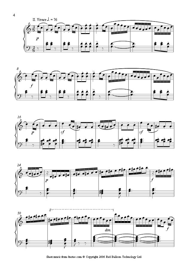 Kuhlau - Sonatina Op.55 No.1 2nd mvt sheet music for Piano Kuhlau - Sonatina Op.55 No.1 2nd mvt sheet music for Piano