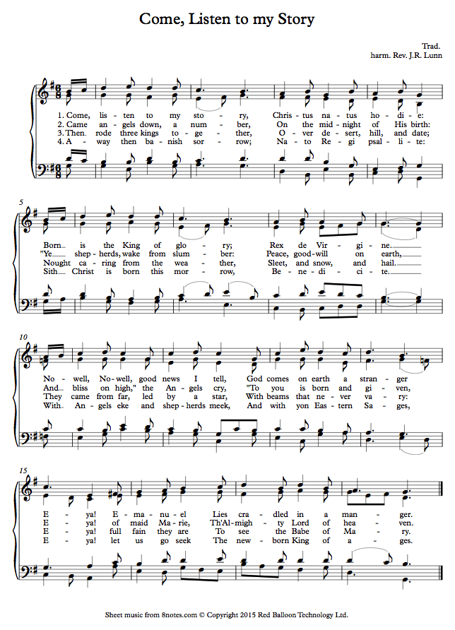 Come, Listen to my Story sheet music for Piano Come, Listen to my Story sheet music for Piano