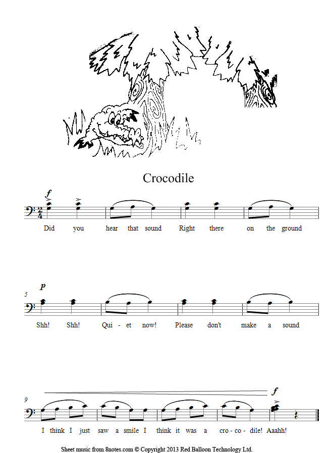 Bruce - Crocodile sheet music for Piano Bruce - Crocodile sheet music for Piano