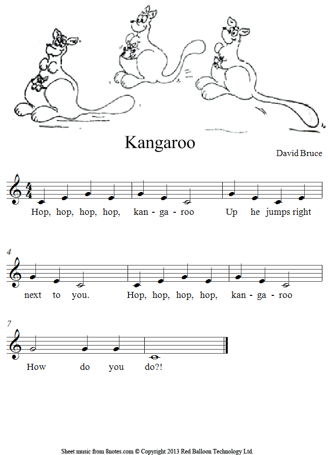 Bruce - Kangaroo sheet music for Piano Bruce - Kangaroo sheet music for Piano