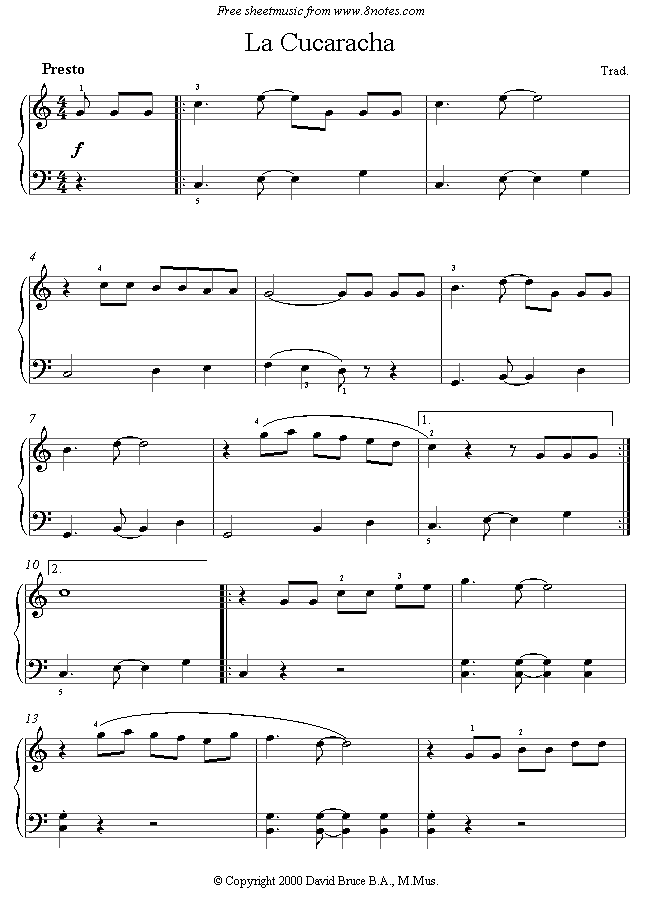 partituras para flauta. Página con partituras