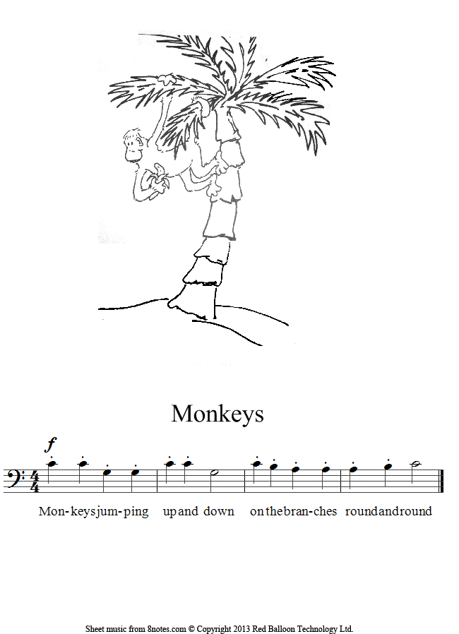 Bruce - Monkeys sheet music for Piano Bruce - Monkeys sheet music for Piano