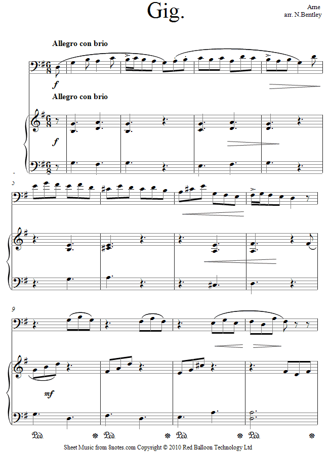 Arne - Gig sheet music for Trombone Arne - Gig sheet music for Trombone