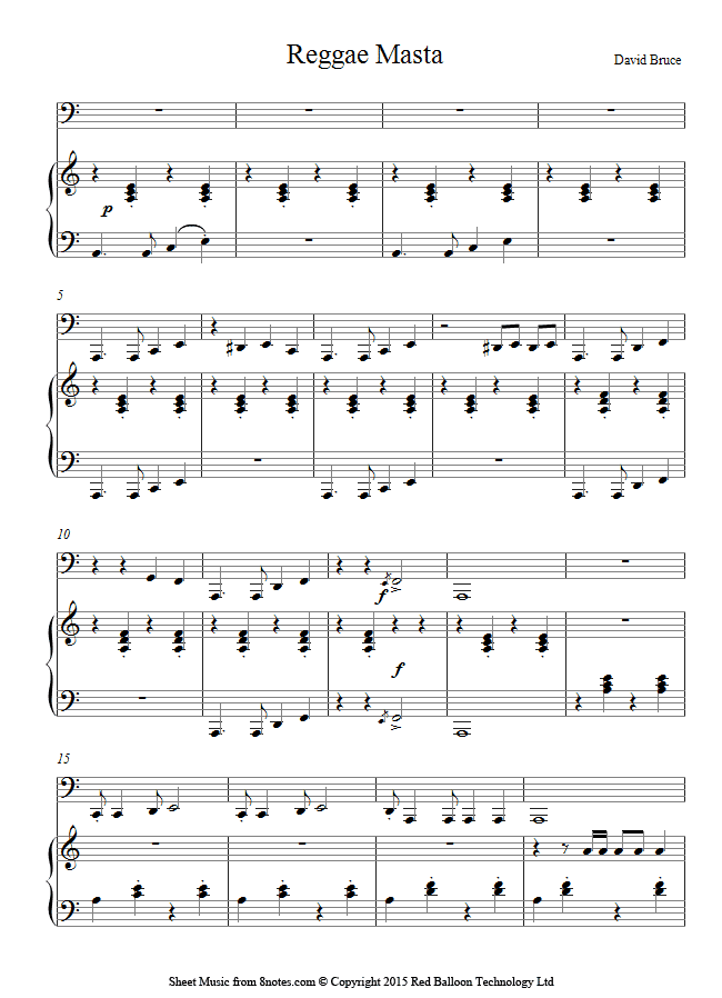David Bruce - Reggae Masta sheet music for Tuba David Bruce - Reggae Masta sheet music for Tuba