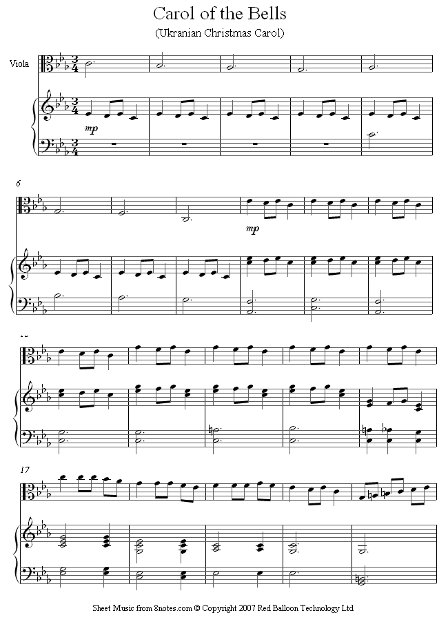 carol-of-the-bells-sheet-music-for-viola-8notes