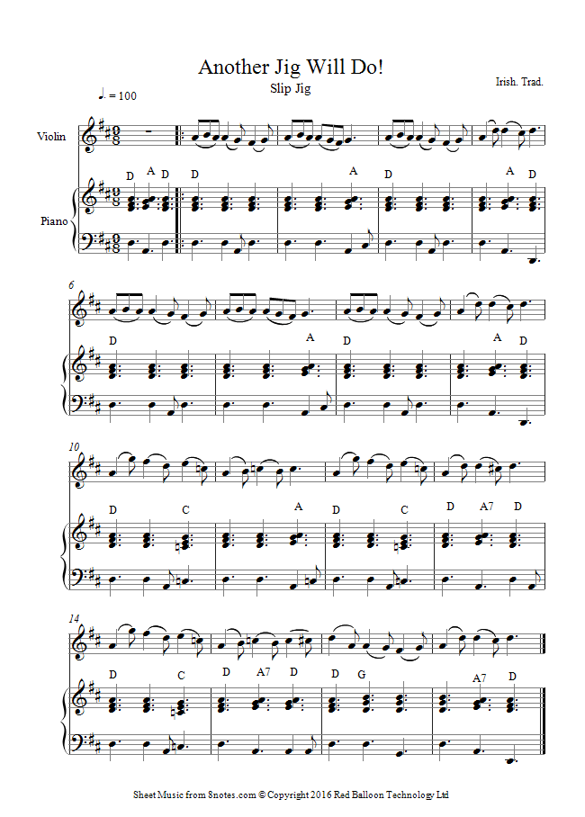 Another Jig Will Do! sheet music for Violin Another Jig Will Do! sheet music for Violin