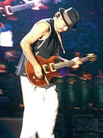 Santana during concert in Barcelona 2003