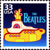 The Beatles even had their own stamp commissioned, featuring a tribute to .