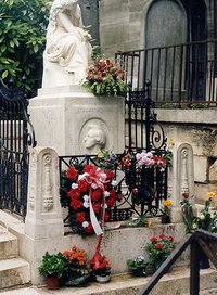 The grave of Chopin in Paris