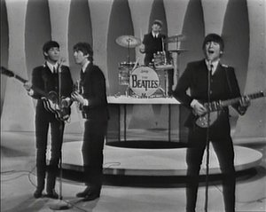 The Beatles appeared on  in  as part of their first tour of the , promoting their first hit single there, "."
