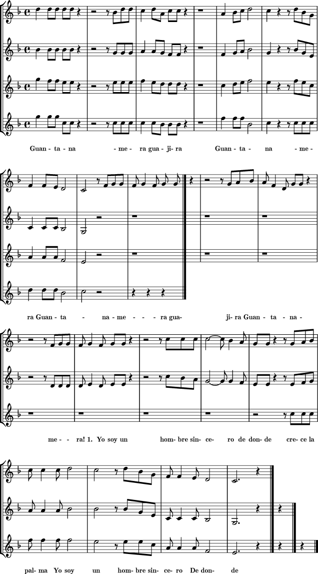 Guantanamera sheet music for Treble Clef Instrument ...