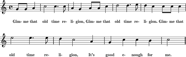 Give Me That Old Time Religion - Easy Guitar Sheet Music and Tab with  Chords and Lyrics