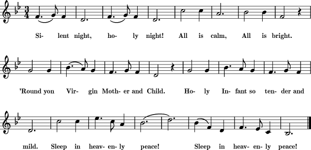 Silent Night Sheet music for Treble Clef Instrument - 8notes.com