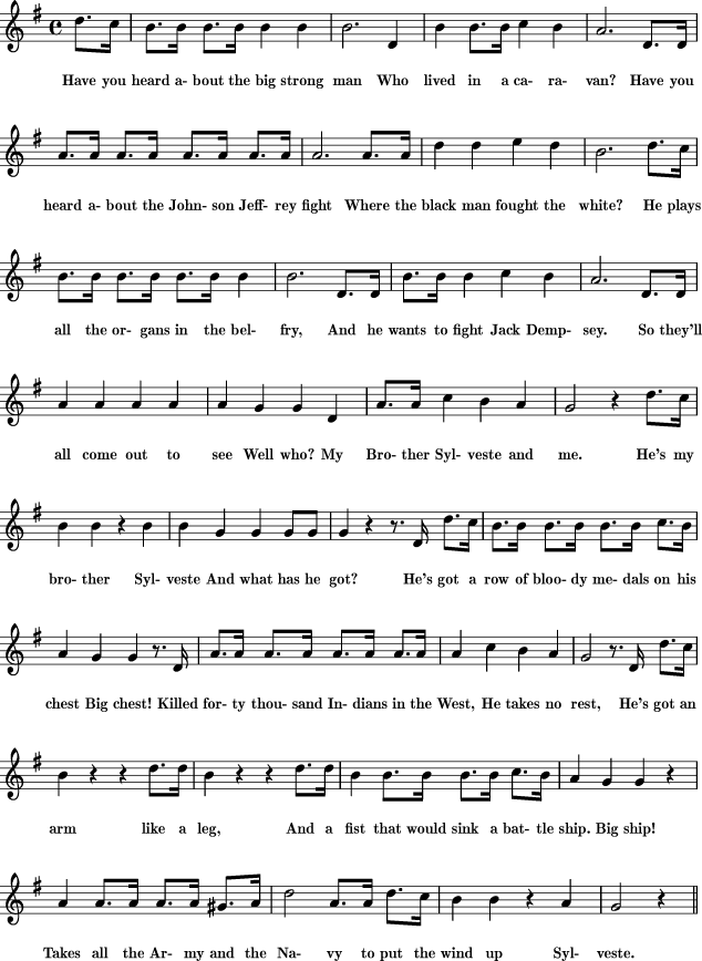 My Brother Sylveste sheet music for Treble Clef Instrument - 8notes.com