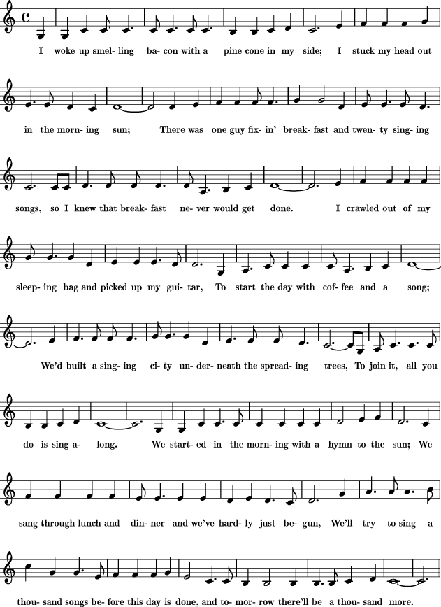 Treble Clef Chord Chart