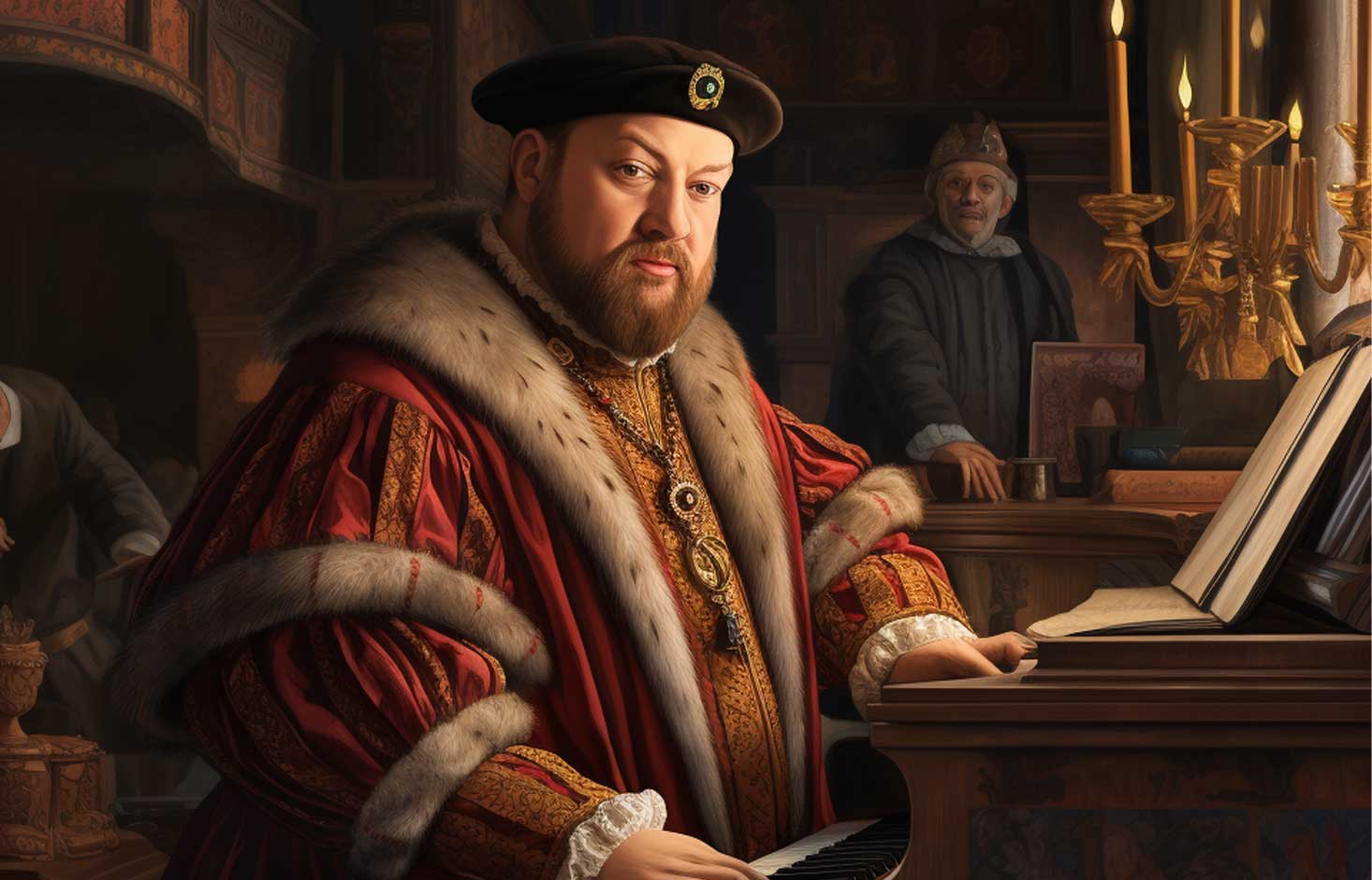 Henry VIII in composing mode
