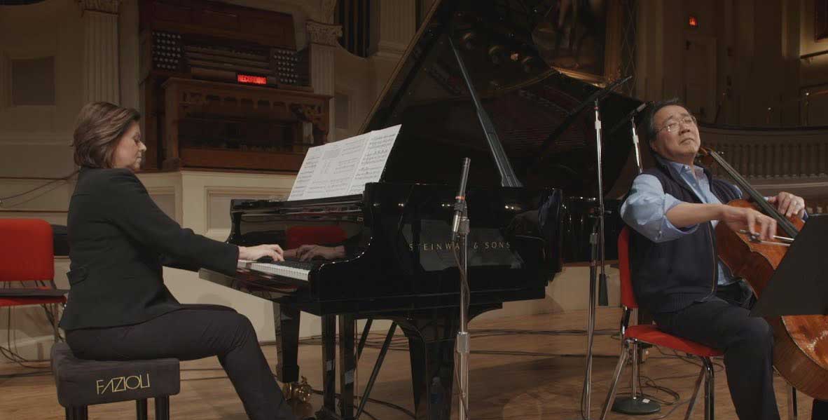 Yo-Yo Ma playing a lullaby