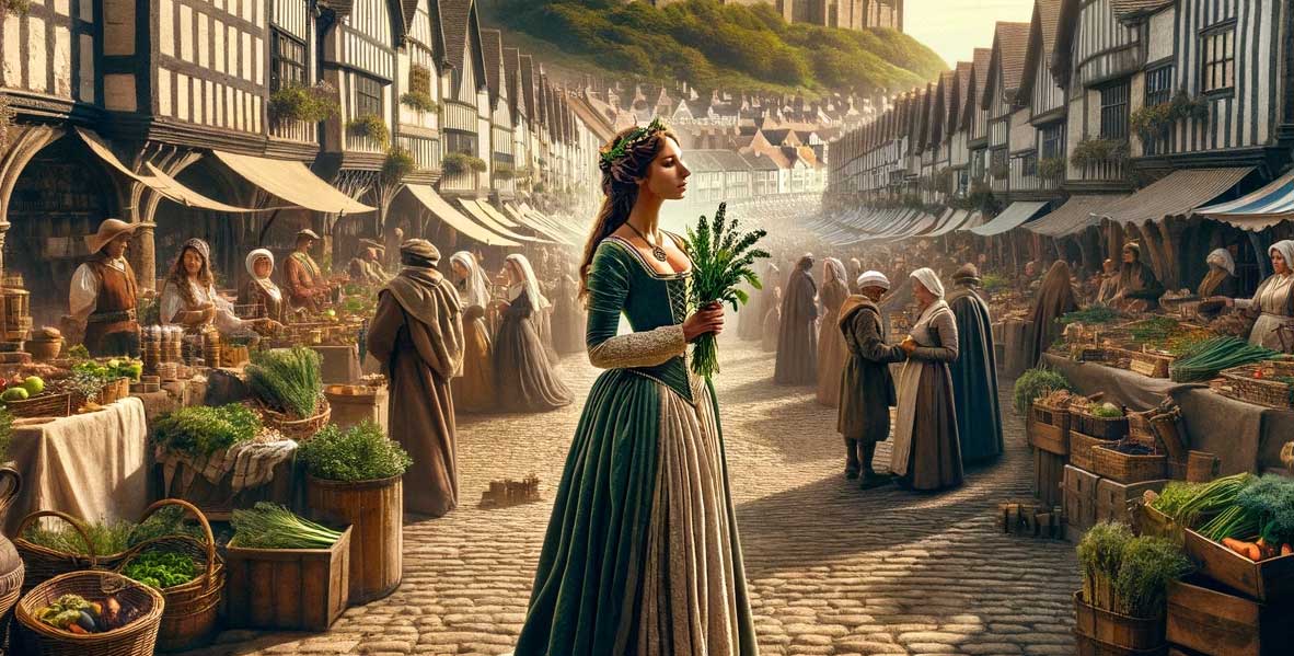 A lady at Scarborough Fair