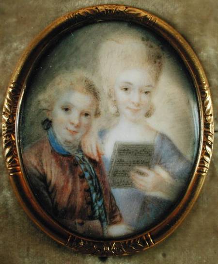 Wolgang and Nannerl Mozart as children