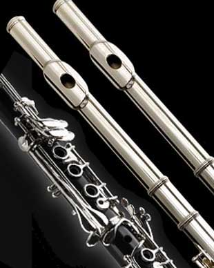 2 flute and clarinet  sheet music