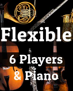 Flexible Ensemble and Piano - 6 Players and Piano Sheet Music