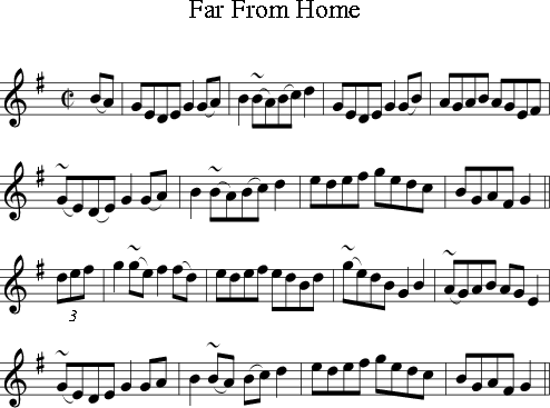 far from home irish folk song ireland sheet music for treble home music sheet