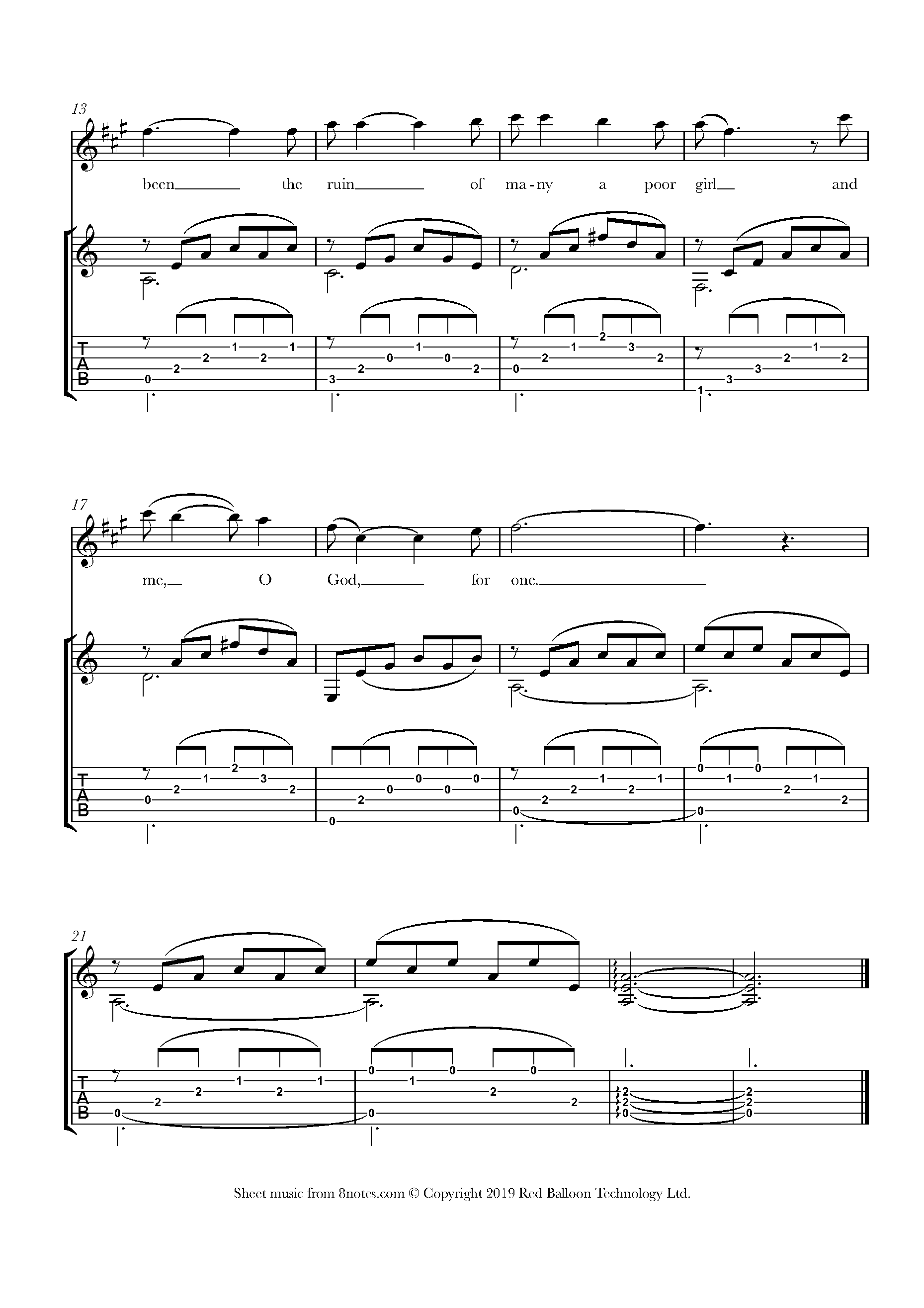 House of the Rising Sun Sheet music for Alto SaxGuitar Duet