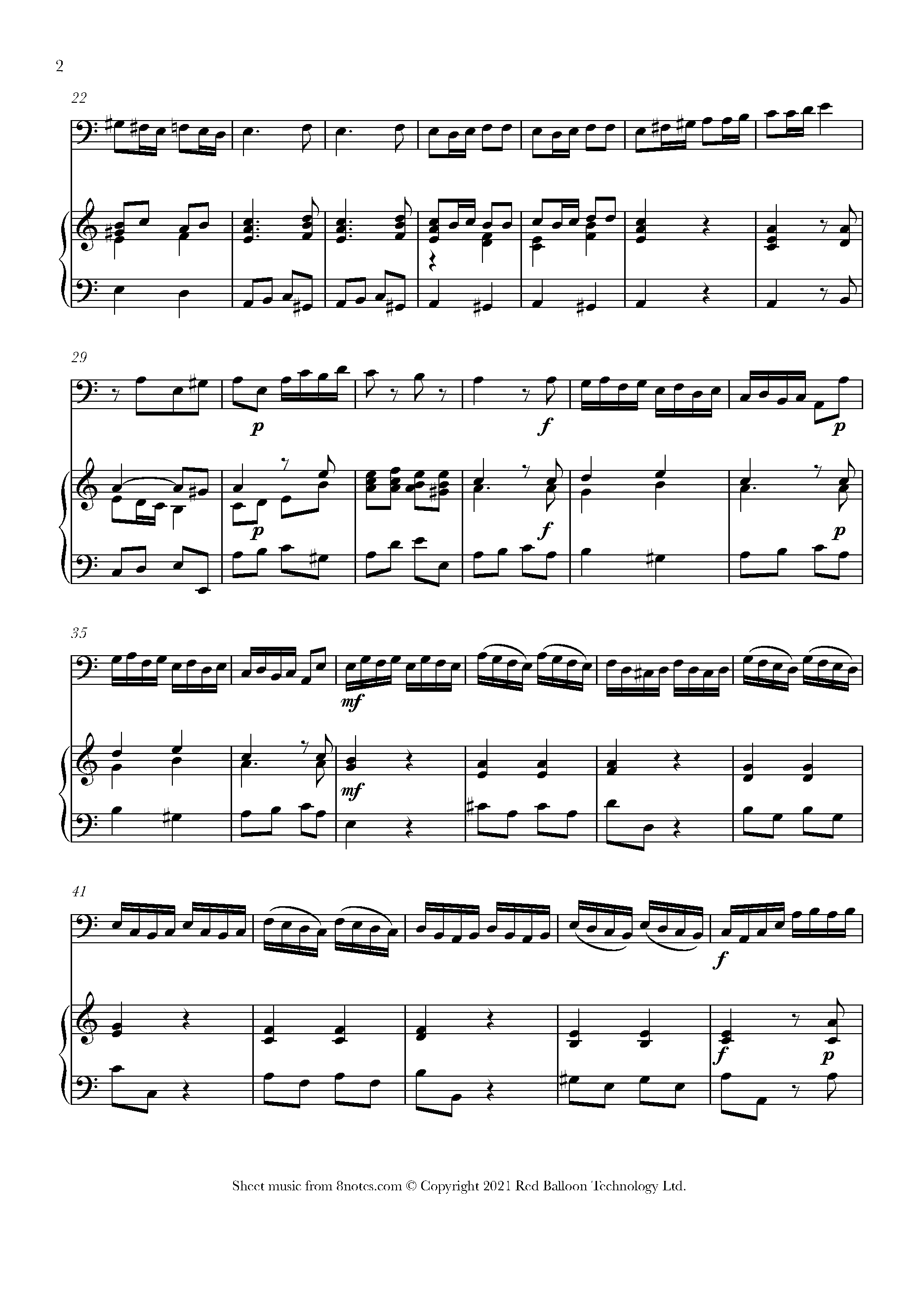 Vivaldi Concerto in A Minor 3rd mvt Sheet music for Bassoon