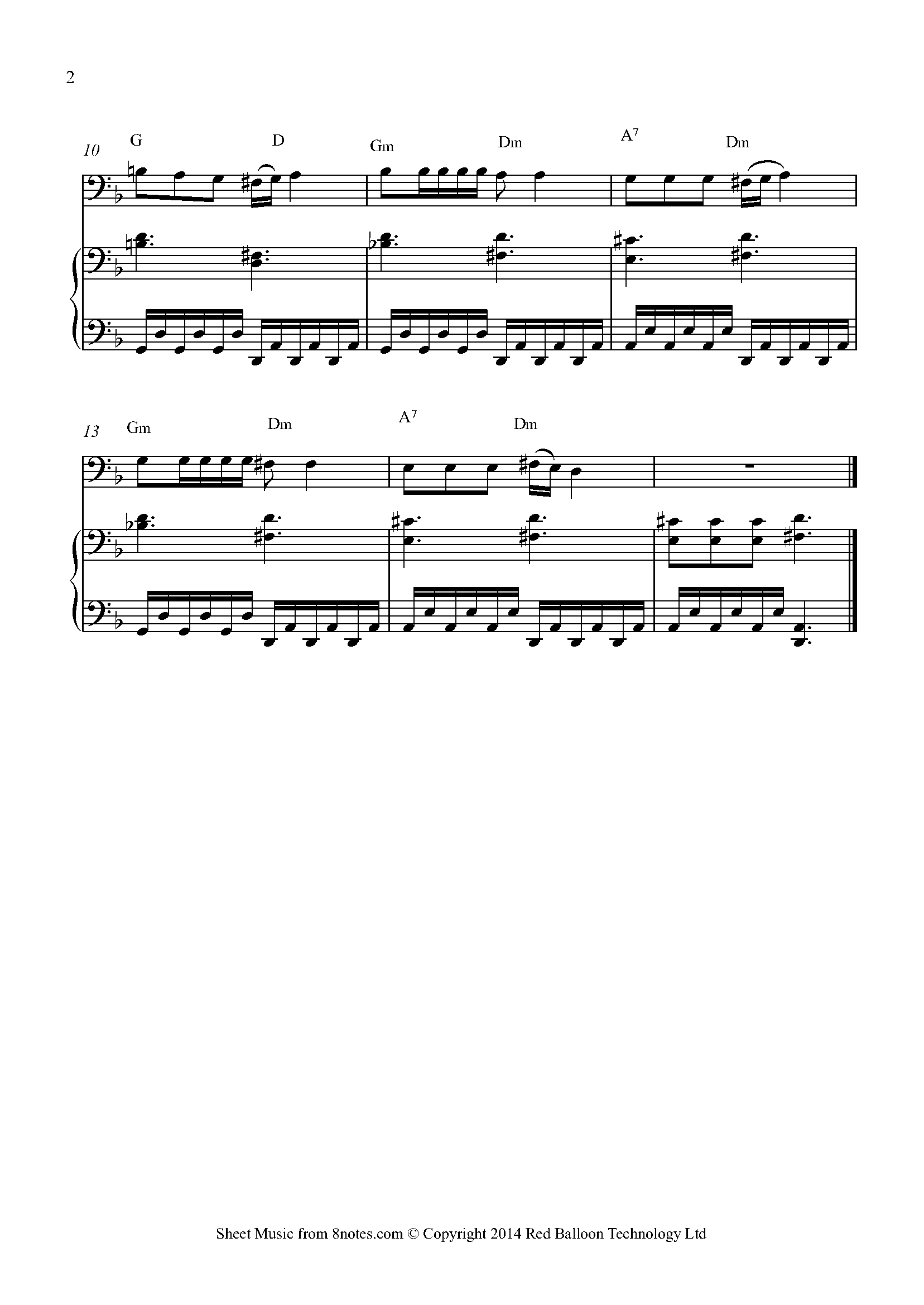 A La Nanita Nana (Spanish Traditional) Sheet music for Bassoon