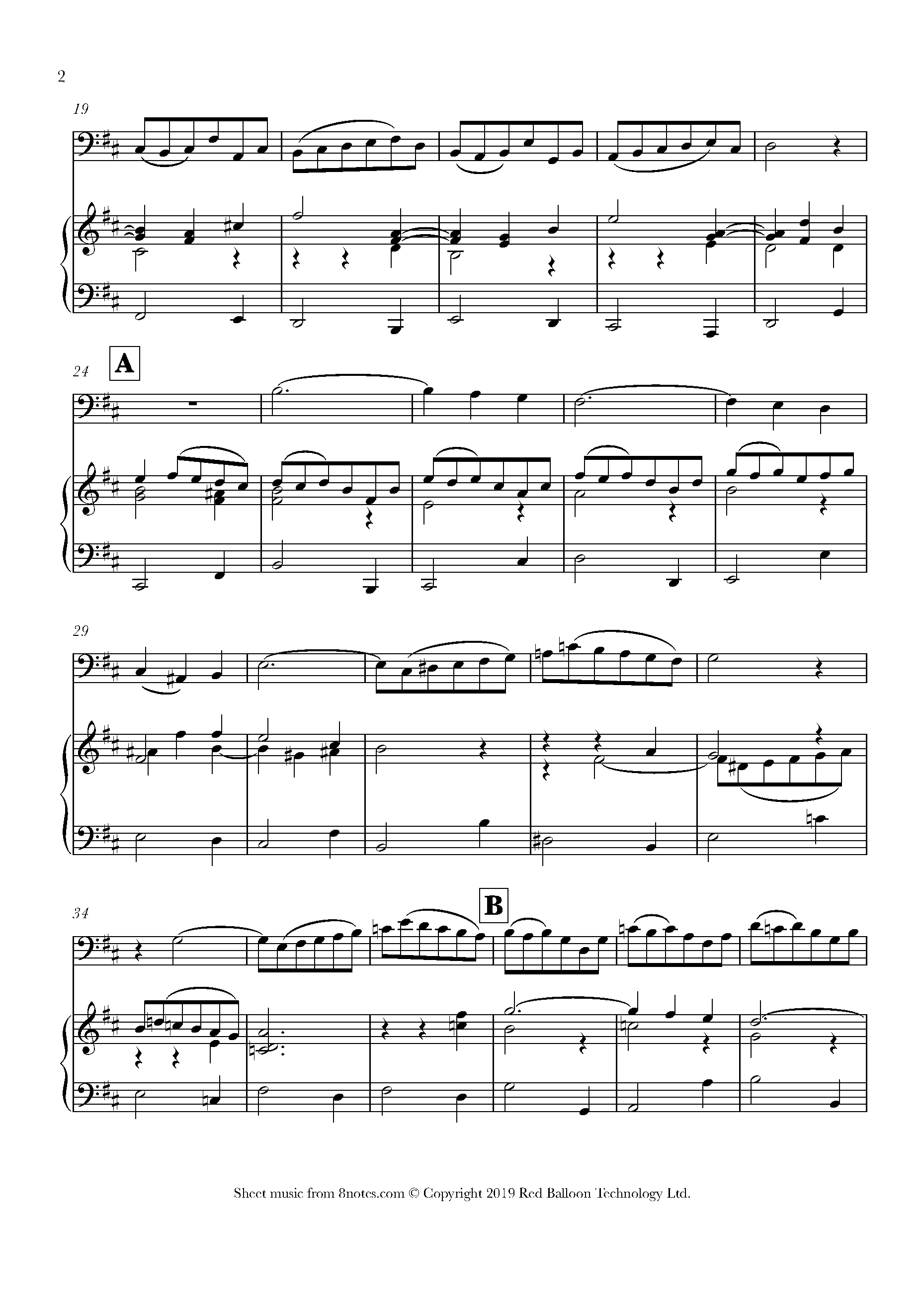 Bach Concerto for Two Violins BWV 1043 (Slow Movement Main Theme