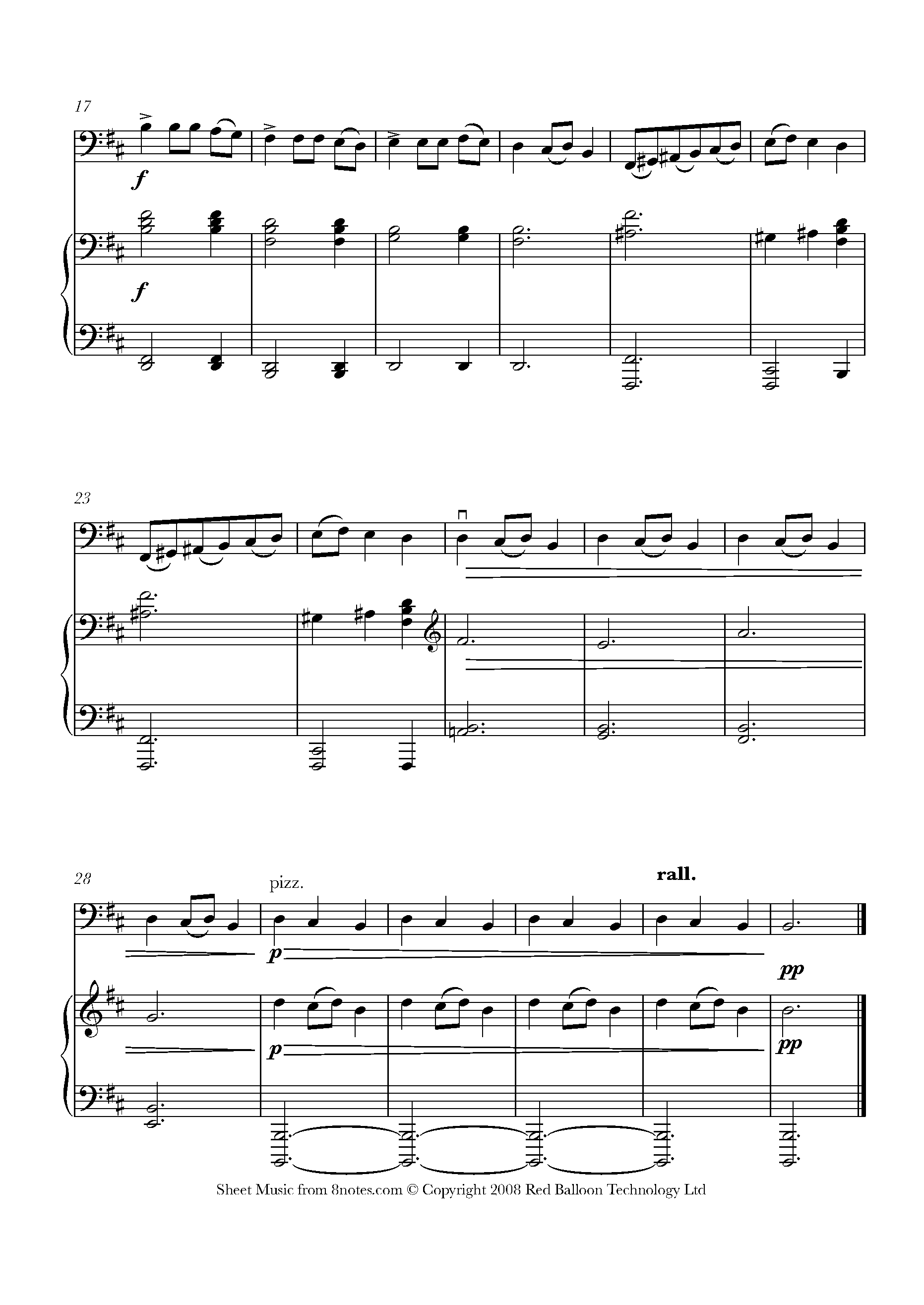 Carol of the Bells Sheet music for Cello - 8notes.com