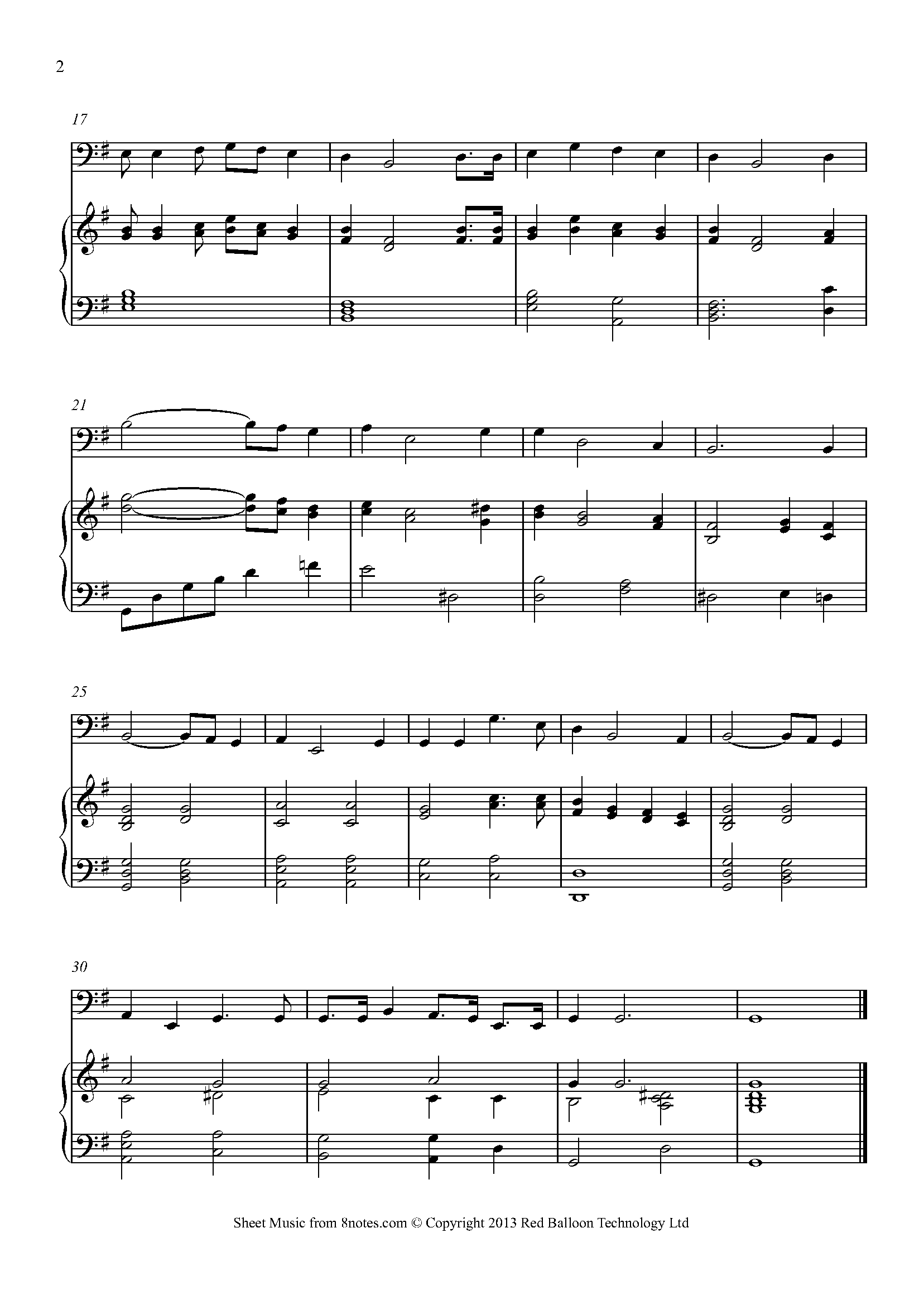 Deep River (Spiritual) Sheet music for Cello - 8notes.com