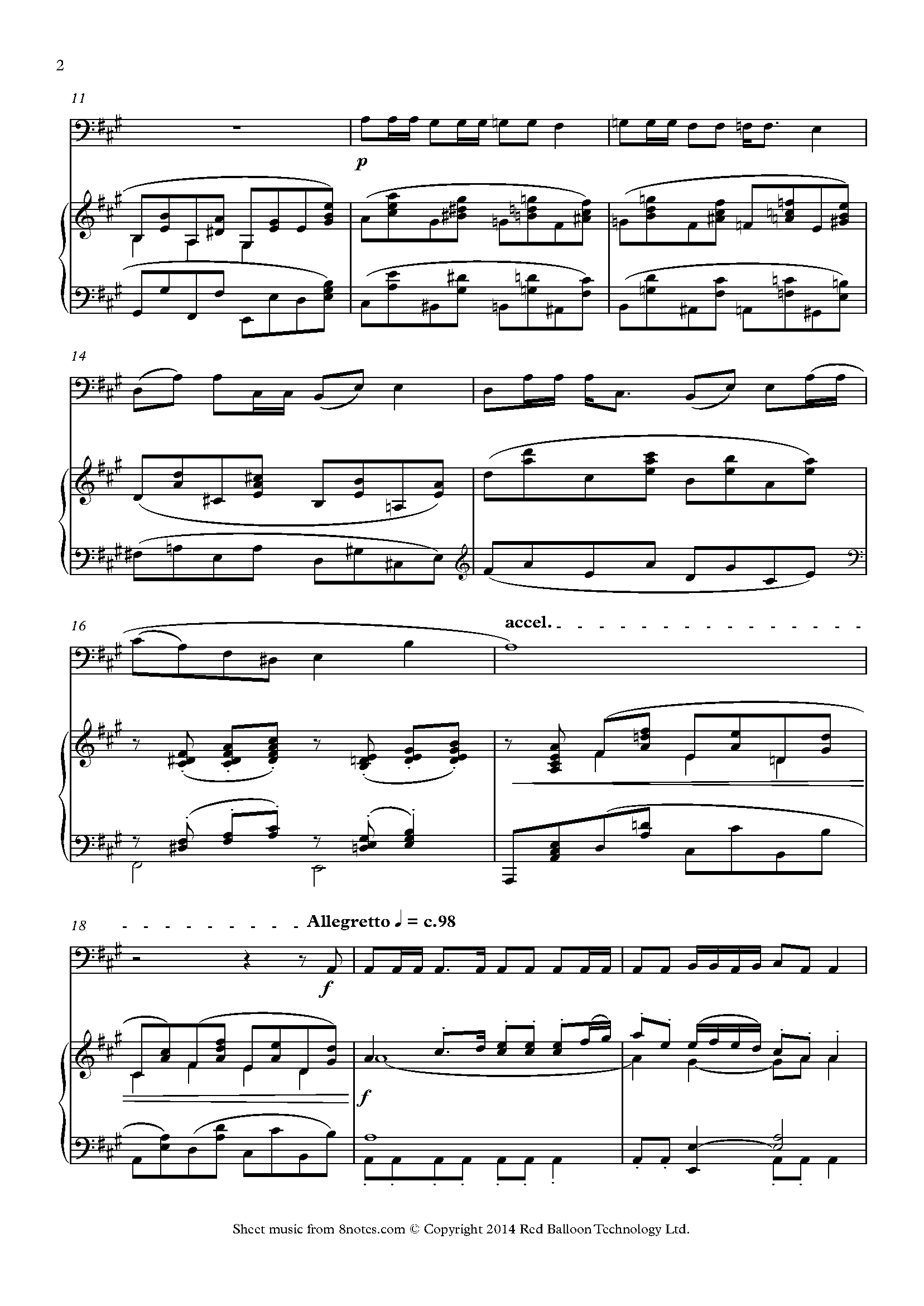 Katie Moss The Floral Dance Sheet music for Cello