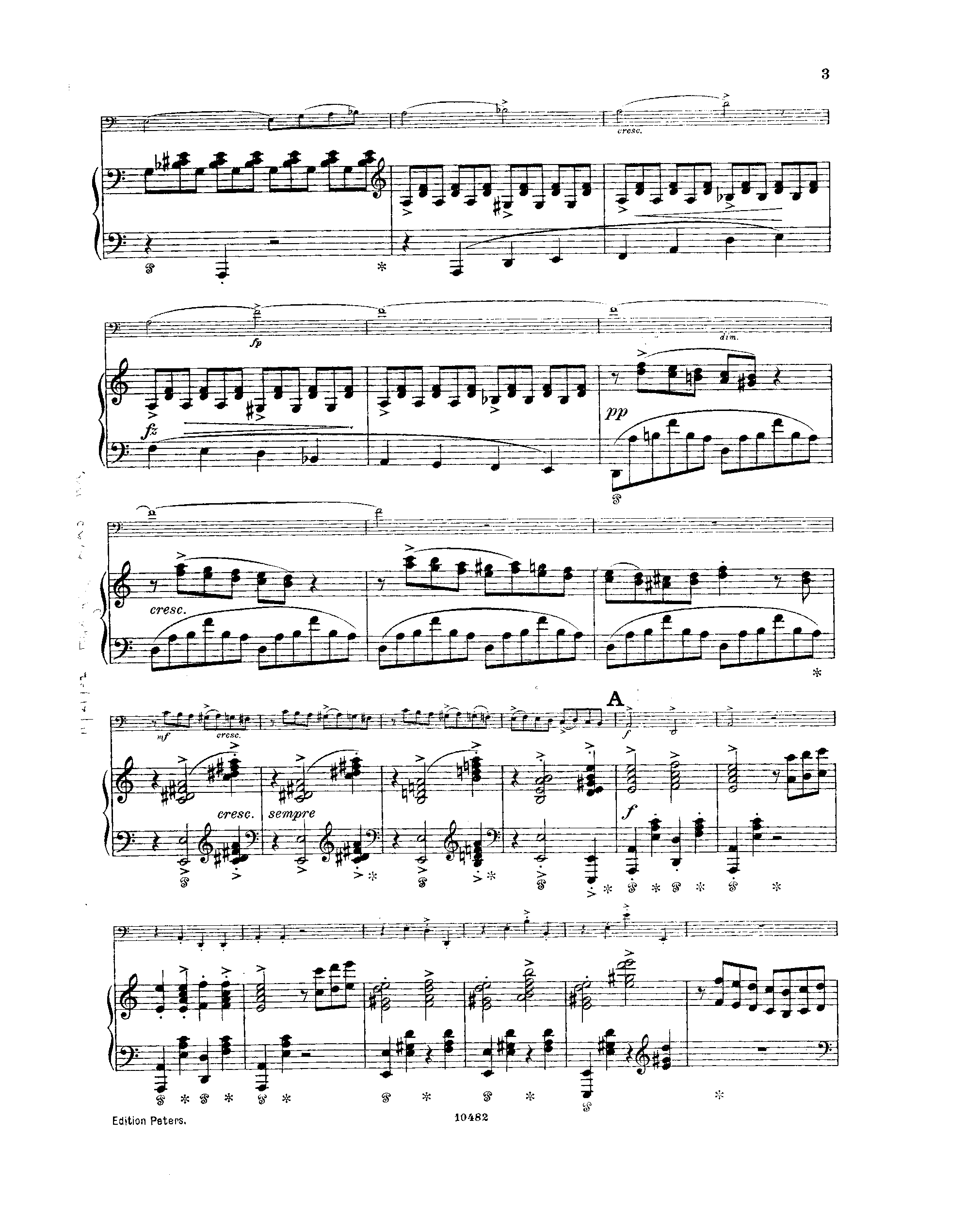 Cello Sonata, Op.36 by Edvard Grieg Sheet Music arranged by 8notes.com for Cello - 1 of 47 pages