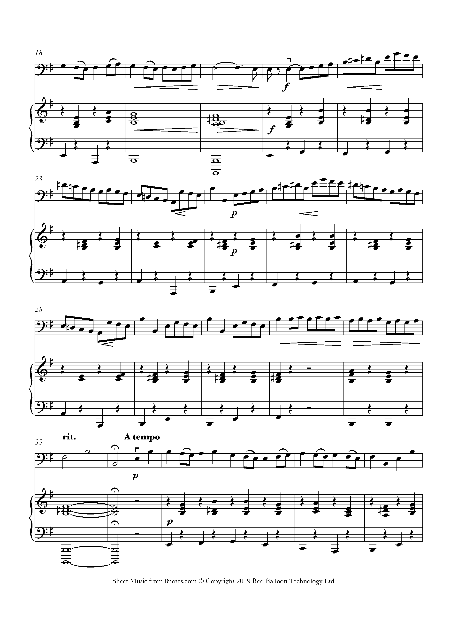 Lully Gavotte Sheet music for Cello