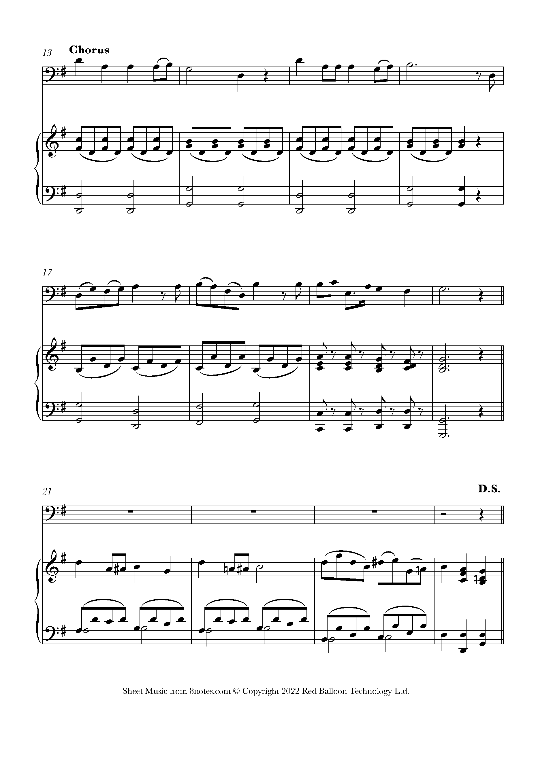 Stephen Foster Old Dog Tray Sheet music for Cello