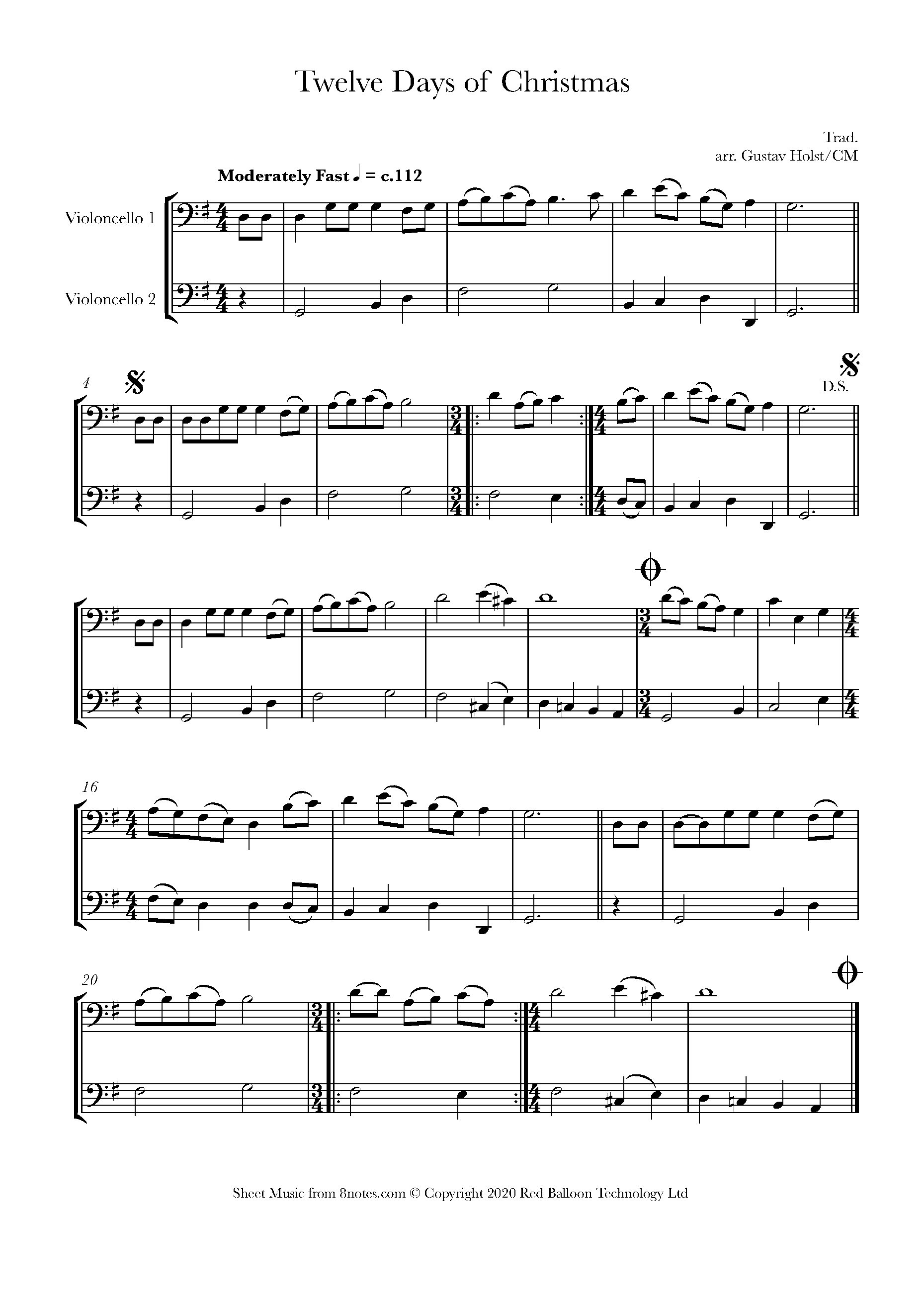 Two cellos christmas sales