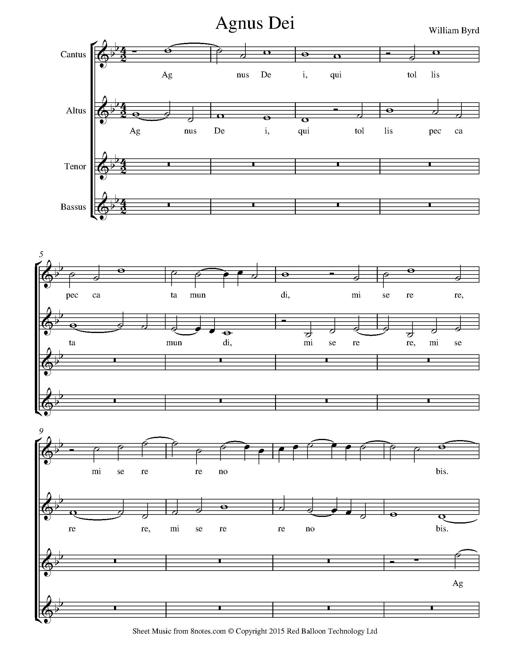 Byrd - Agnus Dei (Choir)