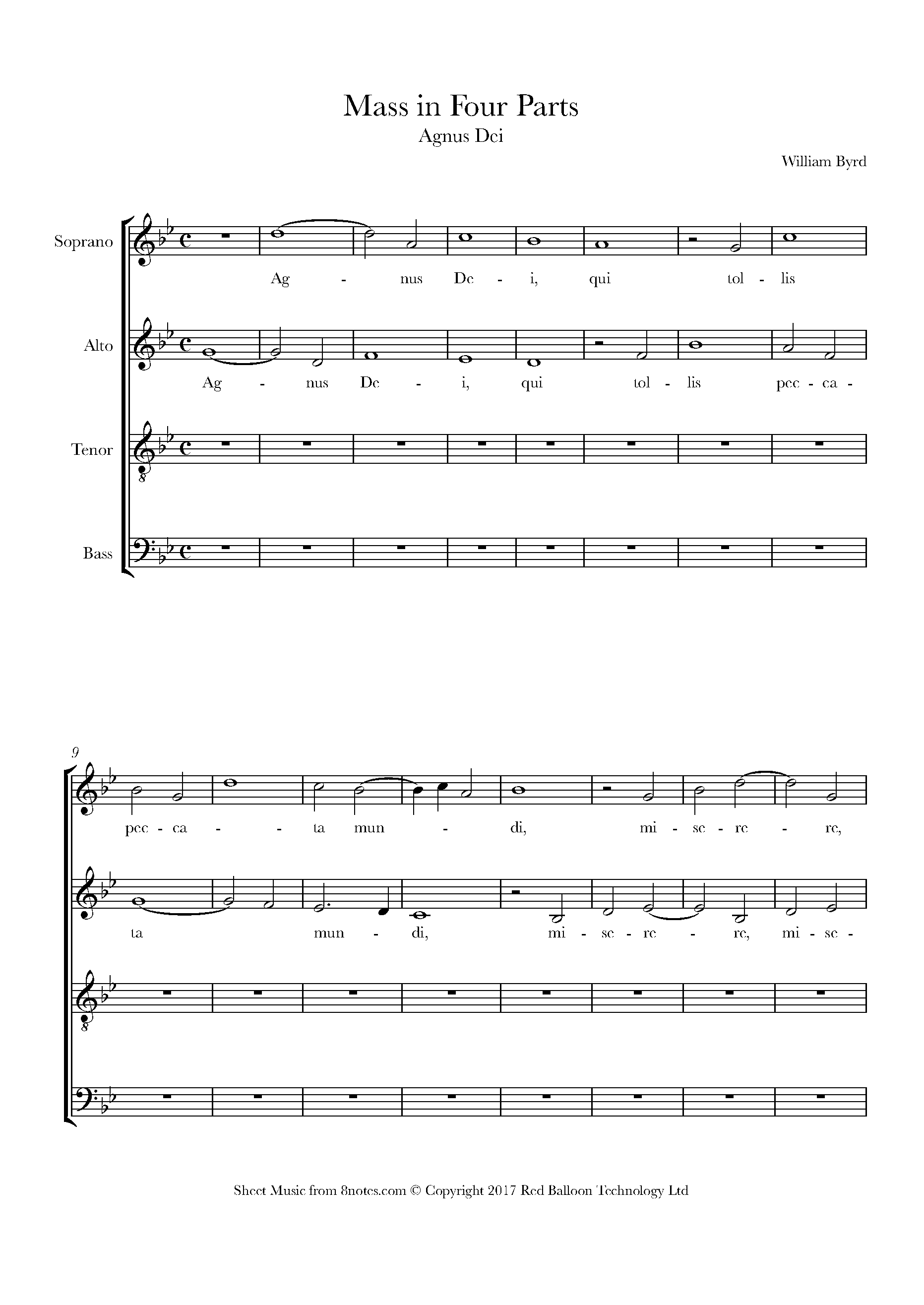 Byrd - Agnus Dei (Choir)