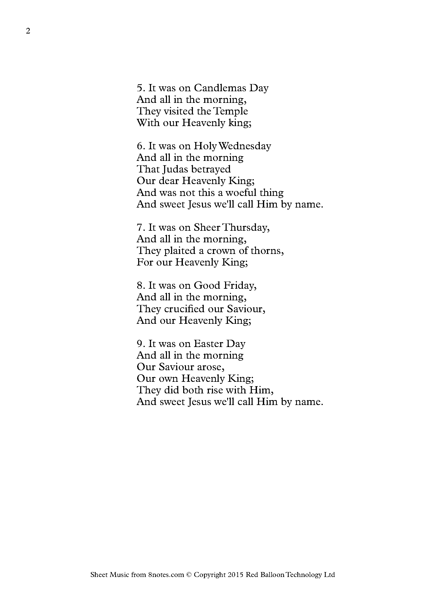 And All in the Morning Sheet music for Choir