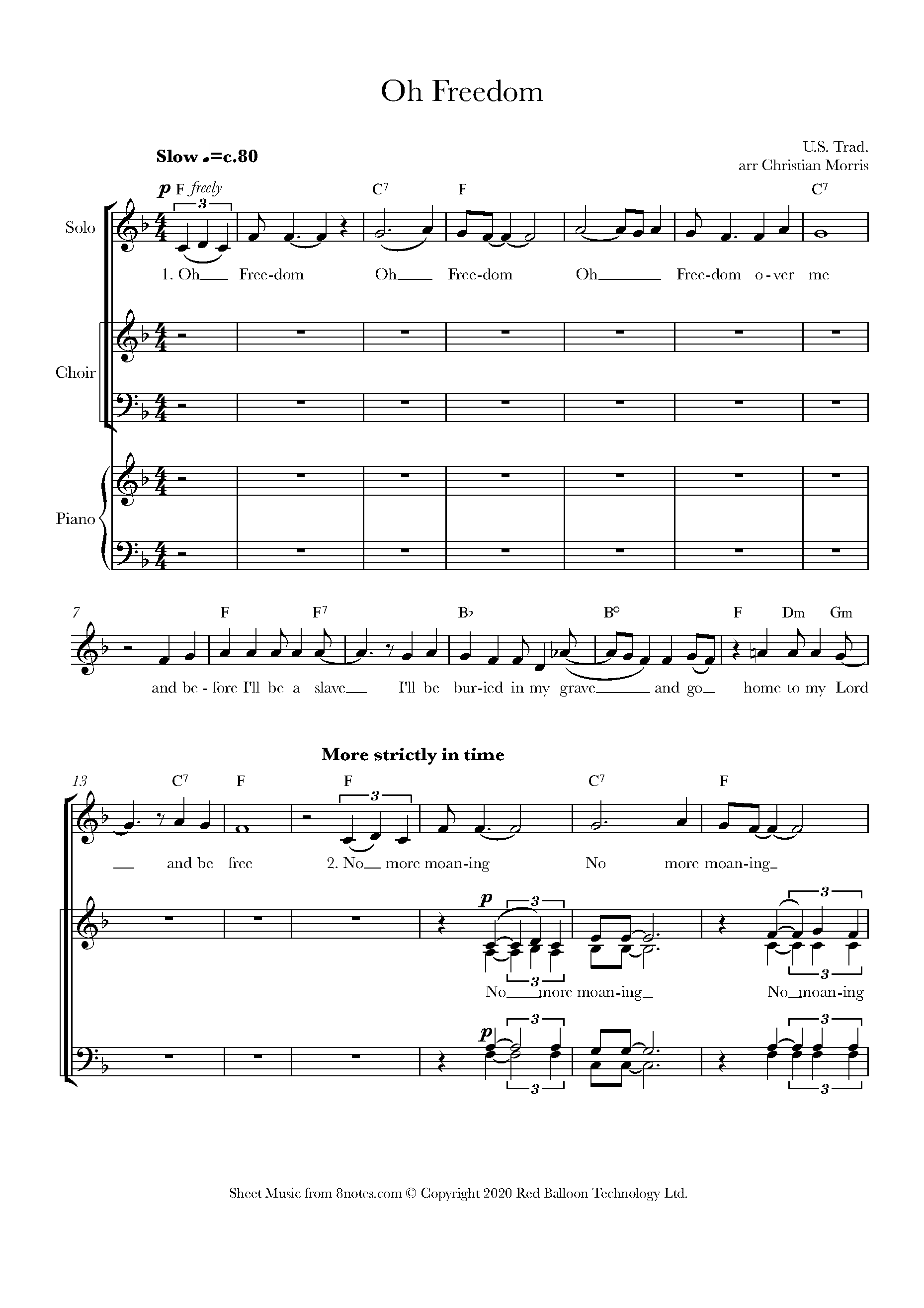 Oh, Freedom Sheet music for Choir